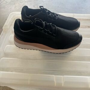 Women's Size 10 Puma Pacer Next Cage Fresh Black & Rose Gold Sneakers Shoes